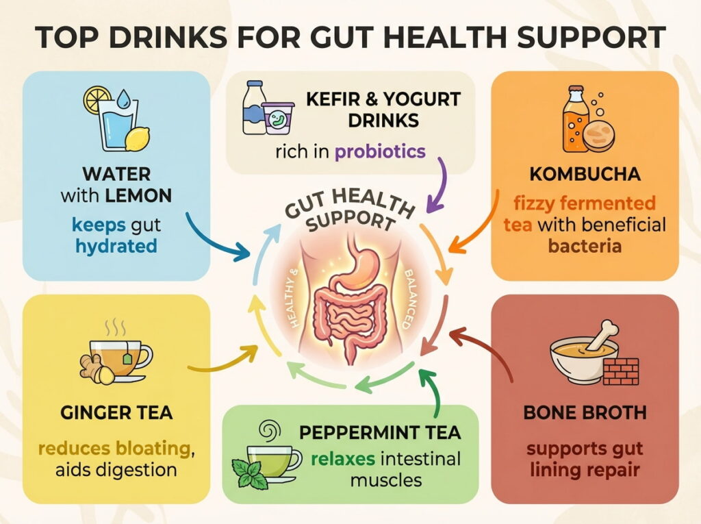 drinks for gut health support